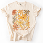 Beautiful Autumn Flowers, Fall, Floral, Watercolor, Comfort Colors T-Shirt