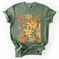 Beautiful Autumn Flowers, Fall, Floral, Watercolor, Comfort Colors T-Shirt