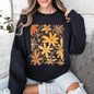 Beautiful Autumn Flowers, Fall, Floral, Watercolor Sweatshirt
