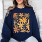 Beautiful Autumn Flowers, Fall, Floral, Watercolor Sweatshirt