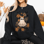 Beautiful Halloween, Bows, Bats, Flowers Sweatshirt
