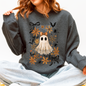 Beautiful Halloween, Bows, Bats, Flowers Sweatshirt
