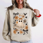 Beautiful Halloween, Bows, Bats, Flowers Sweatshirt
