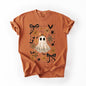 Beautiful Halloween, Bows, Bats, Flowers, Comfort Colors T-Shirt