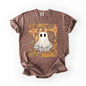 Beautiful Halloween, Flowers, Coquette Ghost, Comfort Colors T-Shirt
