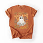 Beautiful Halloween, Flowers, Coquette Ghost, Comfort Colors T-Shirt