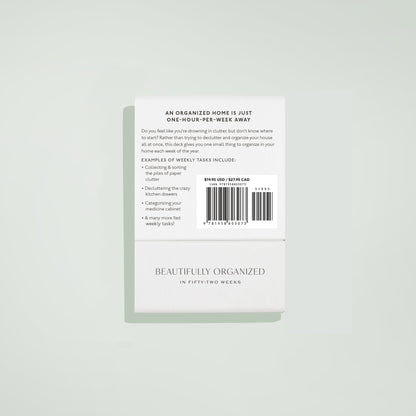 Beautifully Organized In 52 Weeks Card Deck