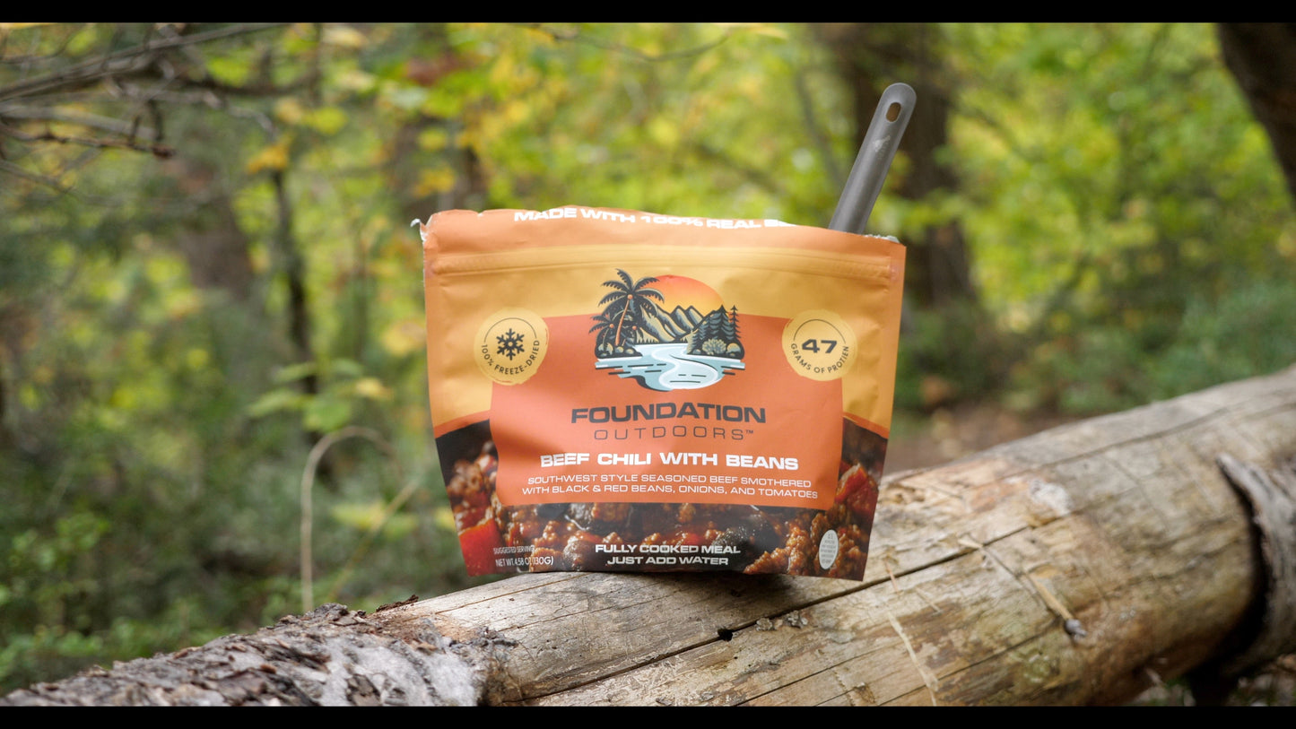 FOUNDATION Outdoors Beef Chili with Beans Meal