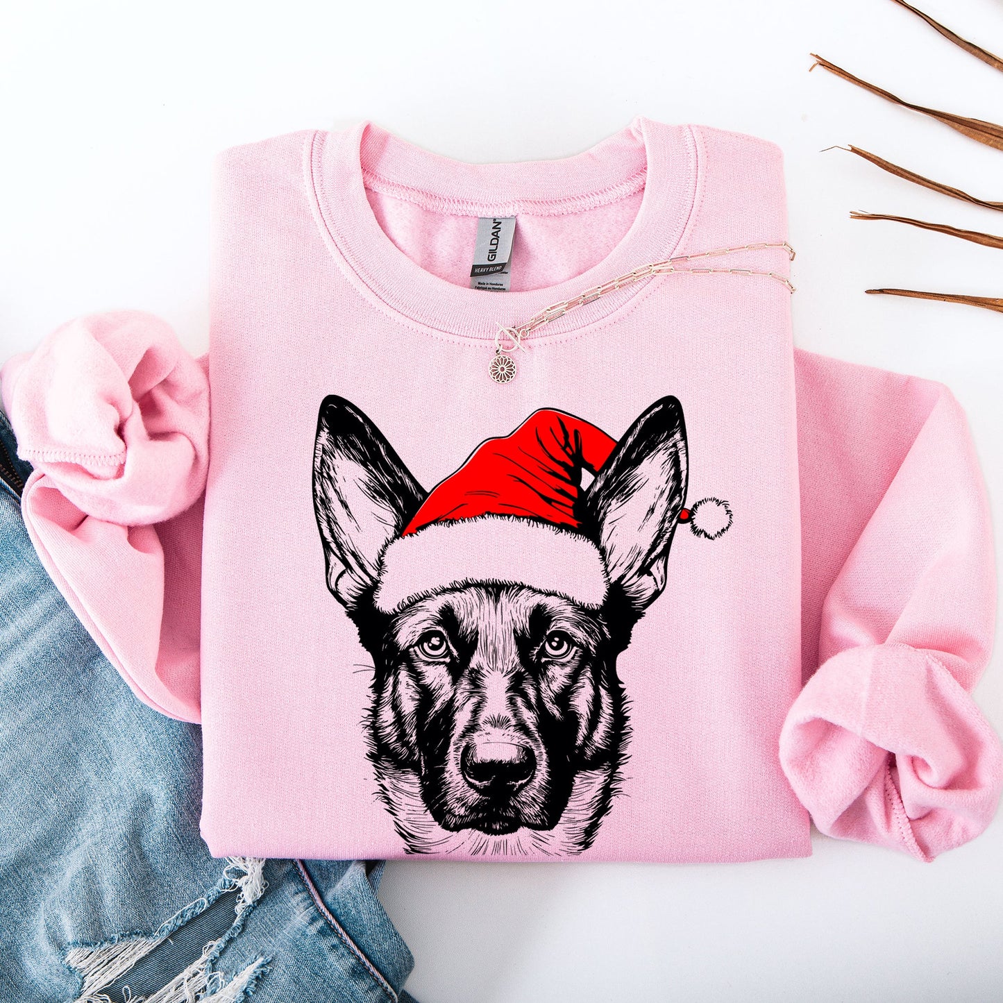 Belgian Malinois, Santa, Dog, Christmas, Dog Lover, Pet Sweatshirt