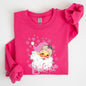 Believe, Pink Santa, Snowflakes, Christmas, Winter, Snow, Xmas Sweatshirt