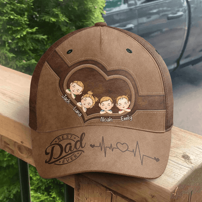 Best Dad Ever - Personalized Classic Cap - Father's Day Gift for Dad, Papa, Grandpa, Daddy, Dada