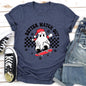 Better Watch Out, Ghost, Skateboard, Santa, Christmas, Retro Super Soft Tshirt