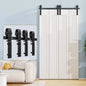 Bi-Folding Sliding Barn Door Hardware Track Kit (No Door)