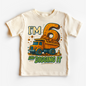 I'm Six And Digging It Birthday Shirt - Construction Birthday Tee