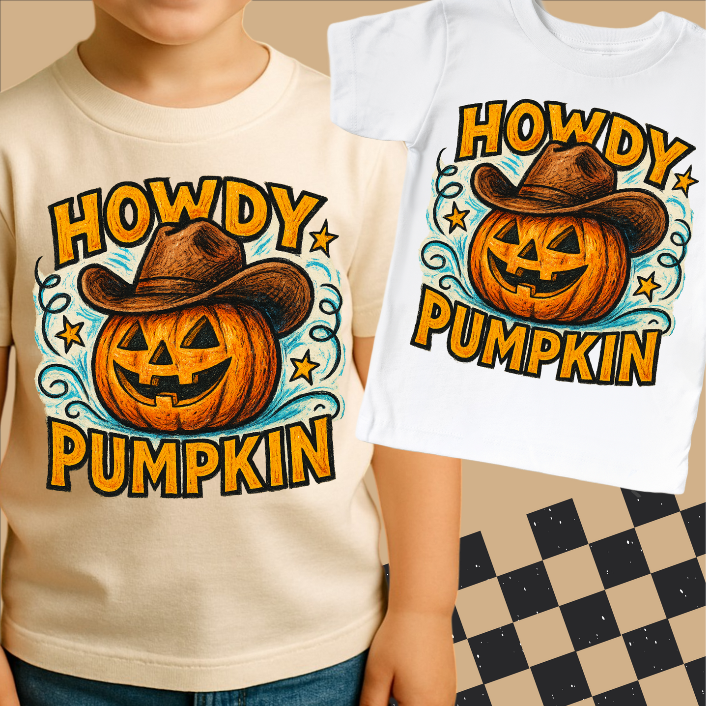 Howdy Pumpkin Western Halloween Shirt - Halloween Tee