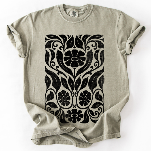 Big Bloom Daisy Flower, Vintage Boho, Nature, Comfort Colors T-Shirt