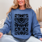 Big Bloom Daisy Flower, Vintage Boho, Nature Sweatshirt