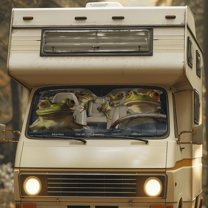 Bigfoot Family - Personalized Car Sun Shade