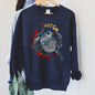 Bird Folk Art Scandinavian Winter Christmas Sweatshirt