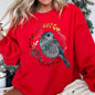 Bird Folk Art Scandinavian Winter Christmas Sweatshirt
