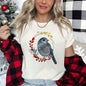 Bird, Folk Art, Scandinavian, Winter, Christmas Super Soft Tees