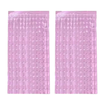 Birthday Party Shimmer Wall Curtains 2-Pack