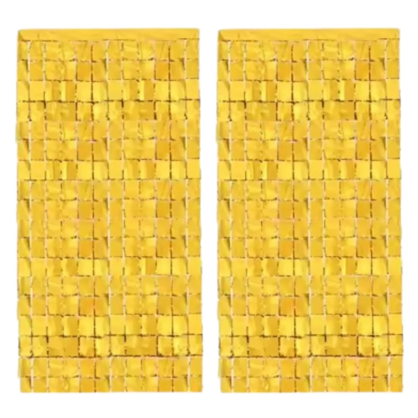 Birthday Party Shimmer Wall Curtains 2-Pack