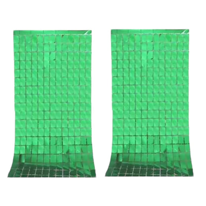 Birthday Party Shimmer Wall Curtains 2-Pack