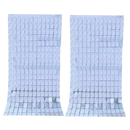 Birthday Party Shimmer Wall Curtains 2-Pack