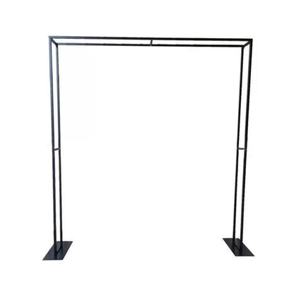 Black Square Wedding Arch Backdrop Decor Stand