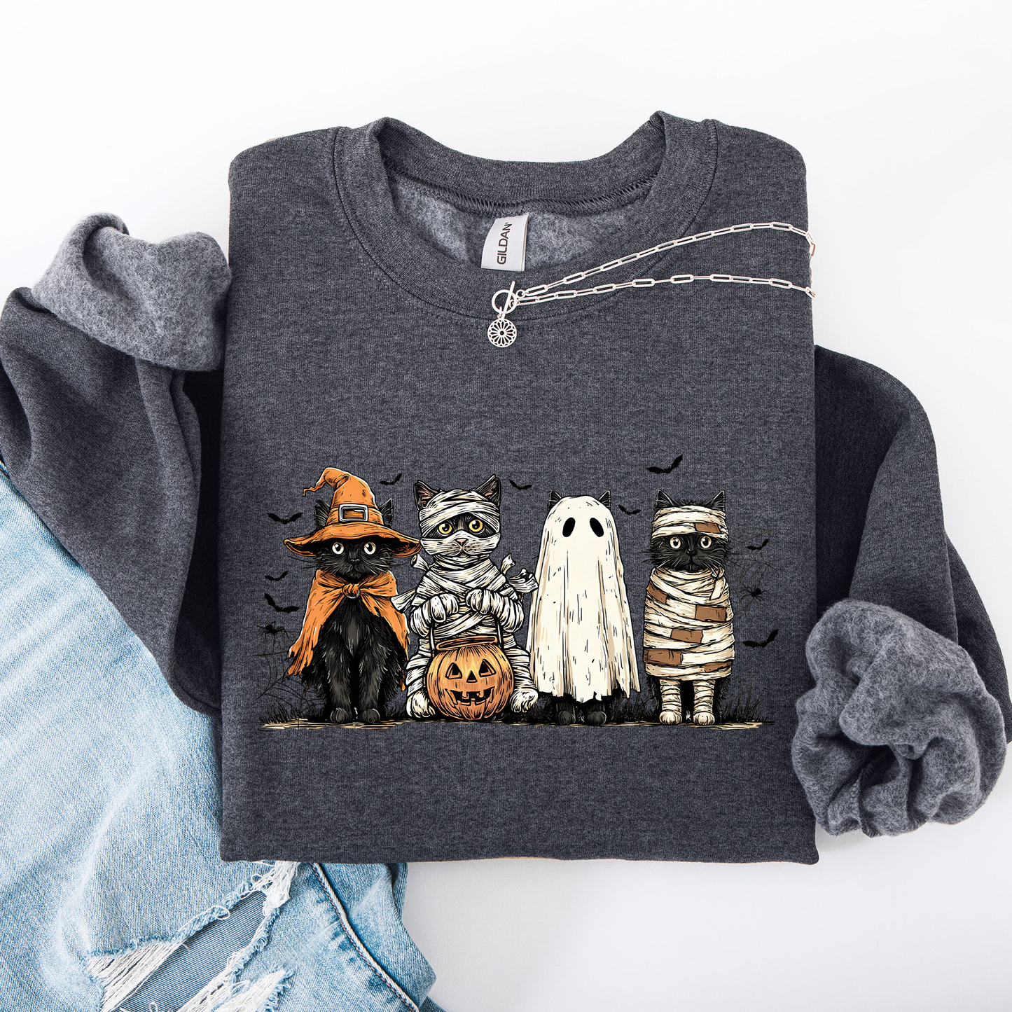 Black Cats Pumpkin, Ghost Cats, Retro Halloween, Gothic, Halloween Cat Mama Shirt, Autumn, Black Cat, Halloween Sweatshirt