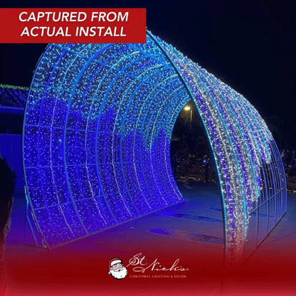 Blue LED Mini Lights 5MM Twinkle 6" Spacing