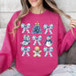 Blue Christmas, Snowman, Christmas Tree, Delft, Coquette, Floral, Santa, Classic Sweatshirt