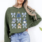 Blue Christmas, Snowman, Christmas Tree, Delft, Coquette, Floral, Santa, Classic Sweatshirt
