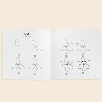 Modern Flowers: How to Draw Books for Kids
