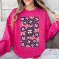 Blue Wildflower Allover Floral, Vintage Boho, Nature Sweatshirt