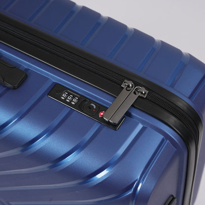 20-inch Blue Carry-On Hardcase Roller Luggage with 360° Wheels