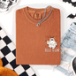 Boo Haw, Lasso, Cowboy, Western, Country, Halloween, Pocket, Comfort Colors T-Shirt