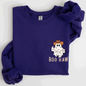 Boo Haw, Lasso, Cowboy, Western, Country, Halloween, Pocket Sweatshirt