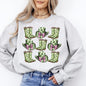 Boots and Hats, Cowboy, St Patrick's Day, Shamrock, Clover, Lucky, Leprechaun Sweatshirt