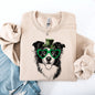 Border Collie, Adorable Dog, St Patrick's Day, Lucky, Irish Sweatshirt