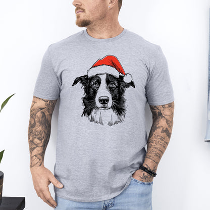Border Collie, Santa, Dog, Christmas, Dog Lover, Pet T-Shirt Comfort Colors T-Shirt