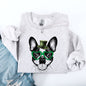 Boston Terrier, Adorable Dog, St Patrick's Day, Lucky, Irish Sweatshirt
