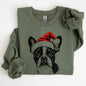 Boston Terrier, Santa, Dog, Christmas, Dog Lover, Pet Sweatshirt