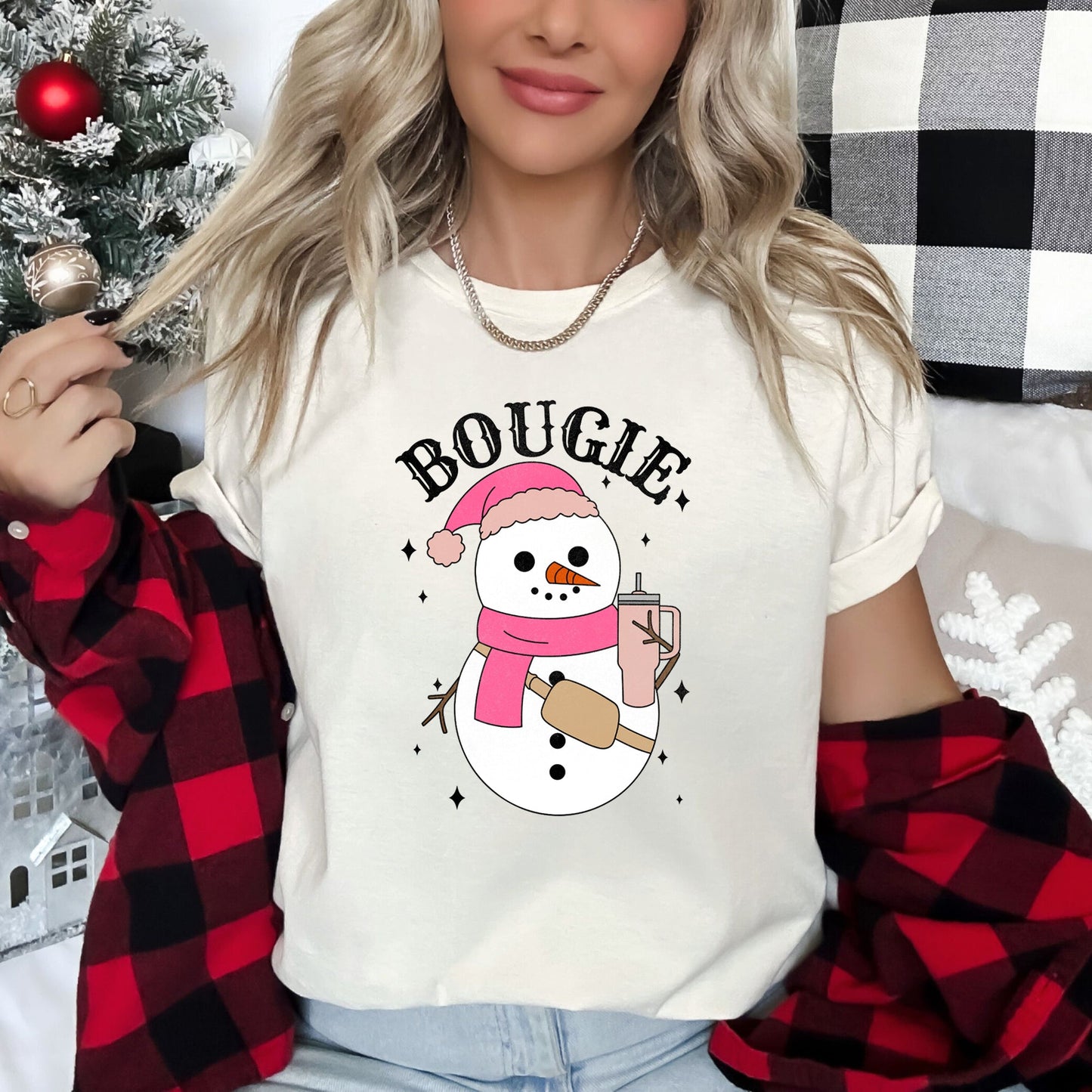 Bougie Snowman, Christmas, BooJee Super Soft Tees