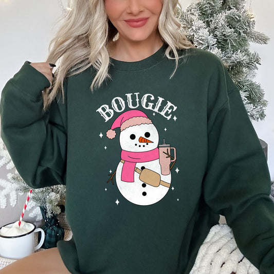 Bougie Snowman, Christmas, BooJee Sweatshirt