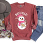Bougie Snowman, Christmas, BooJee Sweatshirt