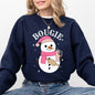 Bougie Snowman, Christmas, Santa, Winter, Snow, Xmas Sweatshirt