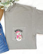 Bougie Snowman, Pocket, Bouji, Christmas, Santa, Winter, Snow, Xmas Pocket Tee Comfort Colors T-Shirt