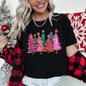 Bright Christmas Trees, Christmas Lights, Vibrant Super Soft Tees